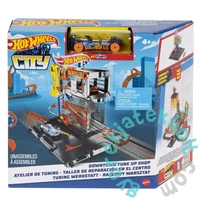 Hot Wheels City - Belvárosi tuning bolt játékszett (HDR24-HDR25)