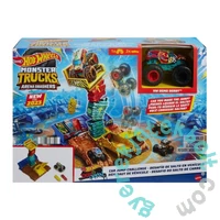 Hot Wheels Monster Trucks Live Aréna Középdöntő játékszett - Car Jump Challenge (HNB92-HNB94)