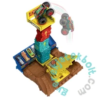 Hot Wheels Monster Trucks Live Aréna Középdöntő játékszett - Car Jump Challenge (HNB92-HNB94)