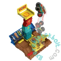 Hot Wheels Monster Trucks Live Aréna Középdöntő játékszett - Car Jump Challenge (HNB92-HNB94)