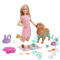Mattel - Barbie baba - újszülött kutyusok játékszett (HCK75)