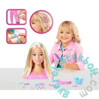 Barbie Deluxe Styling Head - Fésülhető babafej - Szőke egyenes hajú (JFG81)