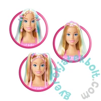 Barbie Deluxe Styling Head - Fésülhető babafej - Szőke egyenes hajú (JFG81)