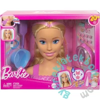 Barbie Deluxe Styling Head - Fésülhető babafej - Szőke egyenes hajú (JFG81)