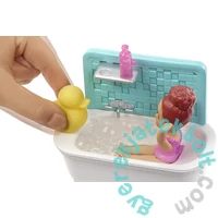 Barbie Bébiszitter játékszett - Fürdetés (FHY97-FXH05)