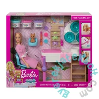 Barbie feltöltődés - Szépségszalon játékszett babával (GJR84)
