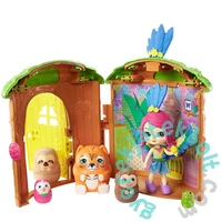 Enchantimals telis-teli kuckó játékszett - Peeki Parrot faháza (GTM46-GTM49)
