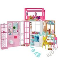 Barbie babaház - kétszintes, hordozható (HCD47)