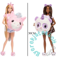 Mattel Barbie Cutie Reveal Pizsama Party babák plüss jelmezben meglepetésekkel (HRY15)