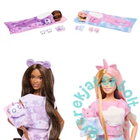 Mattel Barbie Cutie Reveal Pizsama Party babák plüss jelmezben meglepetésekkel (HRY15)