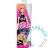 Barbie Fashionistas Barátnő baba - GRL PWR mintás ruhában (HPF78)