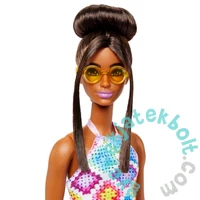 Barbie Fashionistas Barátnő baba - Horgolt ruhában (HJT07)