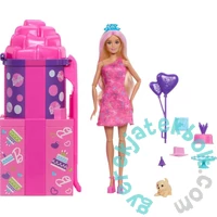 Barbie Party Reveal Meglepetés Szett Csúszdával (JKF66)