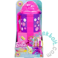 Barbie Party Reveal Meglepetés Szett Csúszdával (JKF66)