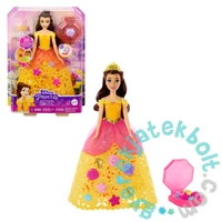 Disney Hercegnők - Virág varázslat - Belle baba (HWB41)