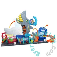 Hot Wheels - Cápás autómosó játékszett (HTN82)
