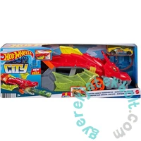 Hot Wheels City - Autófaló sárkány játékszett (GTK42)