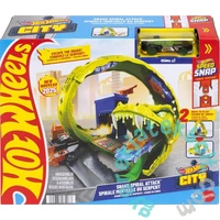 Mattel - Hot Wheels City - Kígyó támadás pályaszett (HDR29-JBM63)