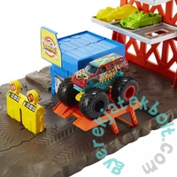 Hot Wheels Monster Trucks Zúzda parkoló játékszett (HFB12)