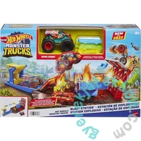 Hot Wheels Monster Trucks Zúzda parkoló játékszett (HFB12)