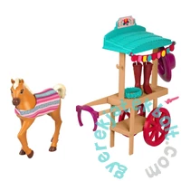 Szilaj - Zabolátlanok - Miradero Fesztivál - Kellékes kocsi csikóval játékszett (GXF68-GXF70)