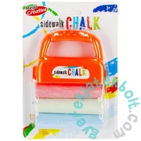 Mega Creative - Aszfaltkréta rajzolószett krétatartóval