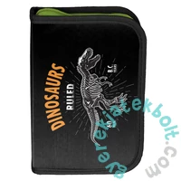 Paso - Dinoszauruszos  FELSZERELT tolltartó - Ruled (BR-P001-4BW)