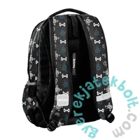 BeUniq iskolatáska, hátizsák - 3 rekeszes - Skull