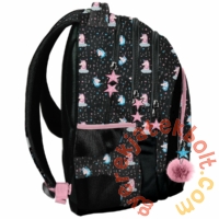 Paso - Unikornis mintás hátizsák, iskolatáska - 3 rekeszes - Stars (PP22UN-2706)