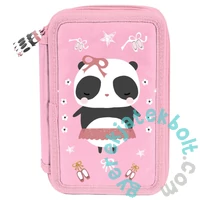 Panda felszerelt, 3 emeletes tolltartó - Love