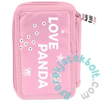 Panda felszerelt, 3 emeletes tolltartó - Love