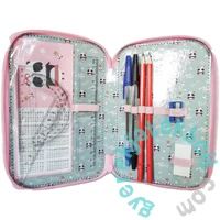 Panda felszerelt, 3 emeletes tolltartó - Love