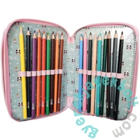 Panda felszerelt, 3 emeletes tolltartó - Love