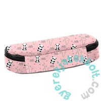 Panda ovális tolltartó - Pink