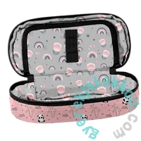 Panda ovális tolltartó - Pink