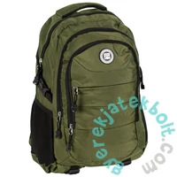 Active iskolatáska, hátizsák - 3 rekeszes - Khaki