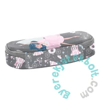 Balerina ovális tolltartó - szürke (PP24BA-013)