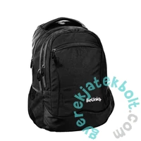 BeUniq Fekete iskolatáska, hátizsák - 3 rekeszes (BUBL-2808)