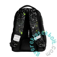 BeUniq iskolatáska, hátizsák - 2 rekeszes - Black, green (BU25BR-2804)