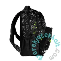 BeUniq iskolatáska, hátizsák - 2 rekeszes - Black, green (BU25BR-2804)