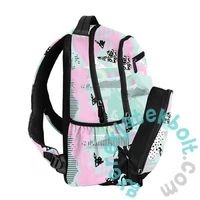 BeUniq iskolatáska, hátizsák - 2 rekeszes - Mint, pink (BU25AB-2804)