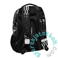 BeUniq iskolatáska, hátizsák - 3 rekeszes - fekete, zöld (BU25PI-2808)