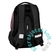 BeUniq iskolatáska, hátizsák - 3 rekeszes - Pepita, pink (BU25KR-2708)