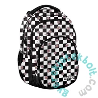 BeUniq iskolatáska, hátizsák - 3 rekeszes - Pepita , virágos (BU25KW-2706)