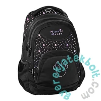 BeUniq Minnie iskolatáska, hátizsák - 3 rekeszes - Fekete, holo (DM25MB-2708)