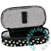 BeUniq ovális tolltartó - fehér virágok (BU24LO-013)