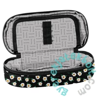 BeUniq ovális tolltartó - fehér virágok (BU24LO-013)