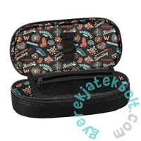 BeUniq ovális tolltartó - Leauge - Fekete (BU25BL-013)