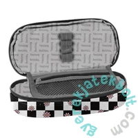 BeUniq ovális tolltartó - Pepita, virágos (BU25KW-013)