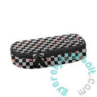 BeUniq ovális tolltartó - Strawberry Check (BU26TR-013)
